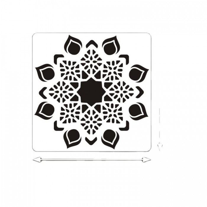 Reusable Stencil Laser Cut Painting Template Floor Wall Tile Fabric Flower Drawing Stencils Tile Painting Stencils